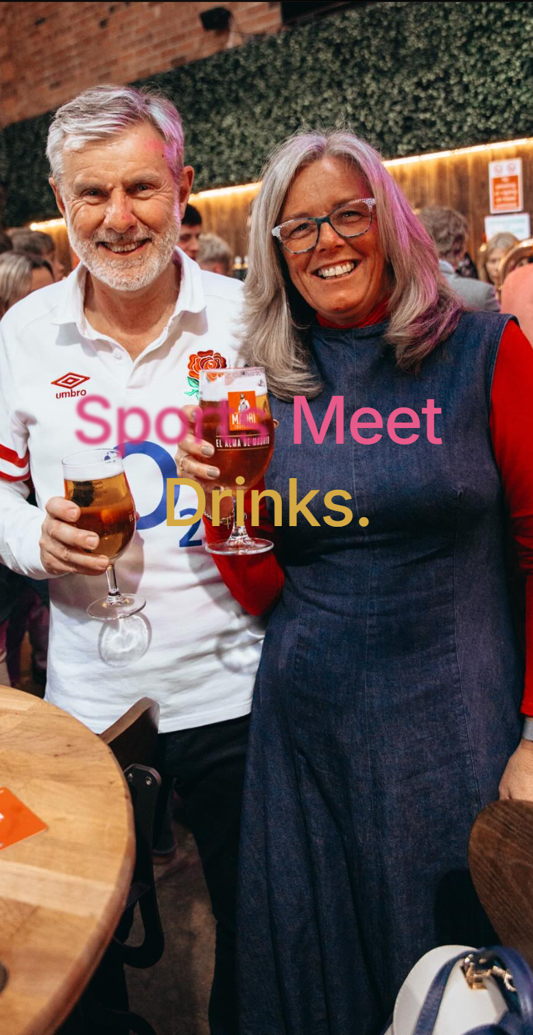 Mobile · sports meets drinks section.